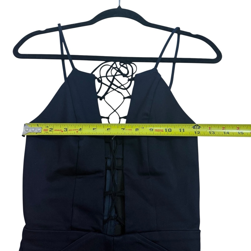 Reformation Black Lace-Up Jumpsuit - Picture 8 of 12